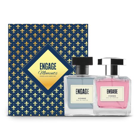 Buy Engage EDP Femme 100ml + Homme 100ml Giftbox-Purplle