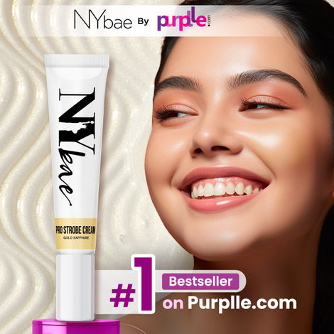 Buy NY Bae PRO Strobe Cream | Primer + Highlighter + Moisturizer | Dewy Makeup | Glowing Korean Skin - Gold Sapphire (12 g)-Purplle