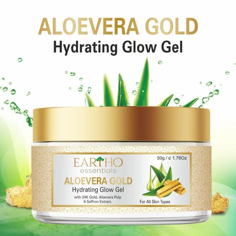 Buy Eartho Essentials Aloevera Gold Hydrating Glow Gel 50 gm-Purplle