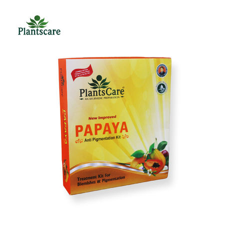 Buy Plants Care Radiance Papaya Treatment Kit mini 80g+65ml-Purplle
