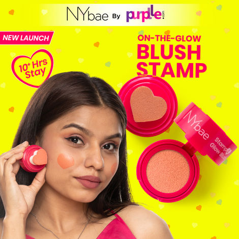 Buy NY Bae Stamp and Glow Blush - Cute Carnation | Pink Blush | Lip & Cheek Tint | Korean Glass Skin | Creme Blush | Eyeshadow (5g)-Purplle