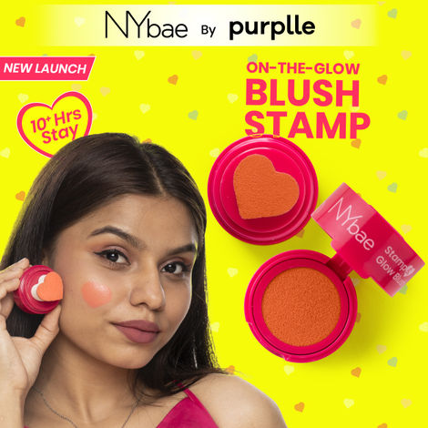 Buy NY Bae Stamp and Glow Blush - Cute Carnation (5 gm) | Pink Blush | Lip & Cheek Tint | Korean Glass Skin | Creme Blush | Eyeshadow-Purplle
