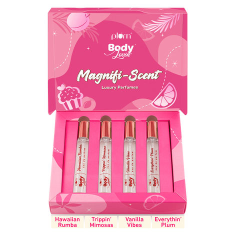 Buy Plum BodyLovin' Magnifi-Scent Luxury Perfumes Gift Set | 4 Bestselling Fragrances | Ideal Gifting Option - Pack of 4-Purplle