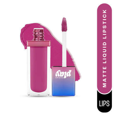 Buy SUGAR Play Vibe Check Liquid Matte Lipstick | 4.5 ml - 03 Snacc (Bright Pink)-Purplle