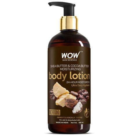 Buy WOW Skin Science Shea Butter & Cocoa Butter Body Lotion For Ultra Deep Hydration - Dull & Dehydrated Skin - 400 ml-Purplle