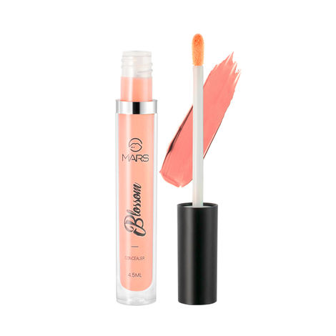 Buy MARS Blossom liquid Concealer | Lightweight With Full Coverage | Highly Blendable Concealer for Face Makeup | Crease Resistant Formula (4.5 ml) (Orange)-Purplle