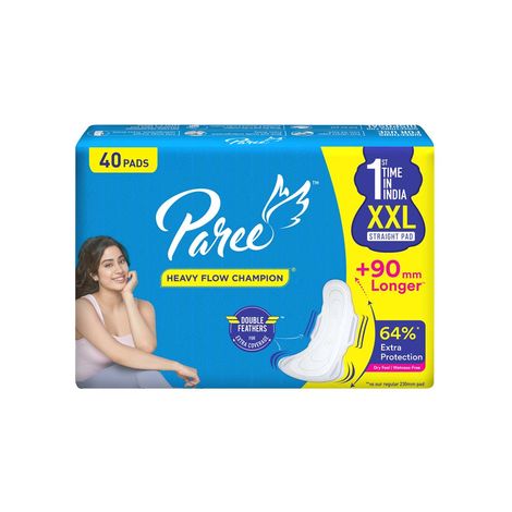 Buy Paree Dry Feel XXL Sanitary Pads For Women | 40 Pads|Gentle Fragrance| -Purplle