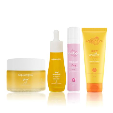 Buy Aqualogica Everyday Glowing Skin Routine Kit (100g+30ml+50g+50 gm)-Purplle