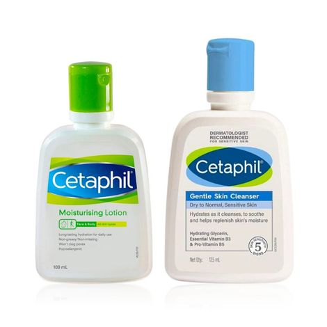 Buy Cetaphil Cleansing + Hydrating Regime [Cetaphil Moisturising Lotion (100 ml) + Cetaphil Gentle Skin Cleanser (125 ml)]-Purplle