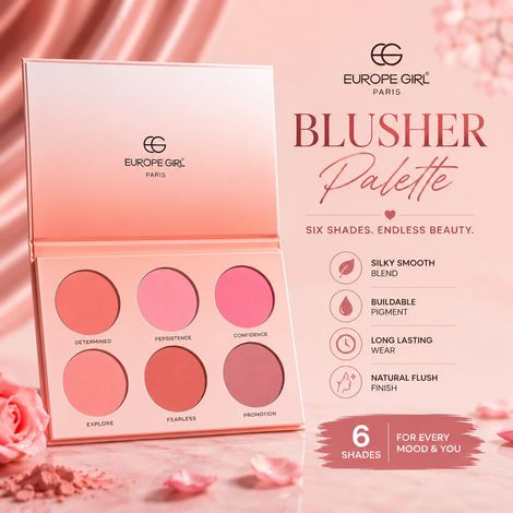 Buy Europegirl Cosmetics Blusher Palette- 50 gm-Purplle