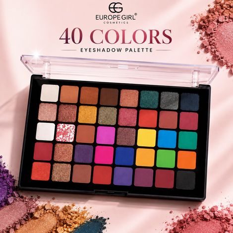 Buy Europegirl Cosmetics 40 Color Eyeshadow Palette – New Cool Tone 40 gm-Purplle
