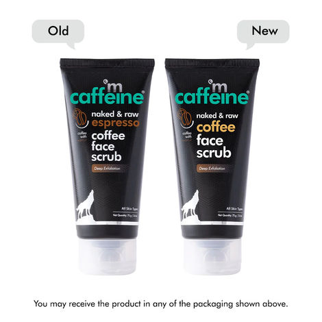 Buy mCaffeineA CoffeeA Face Scrub for Fresh & Glowing Skin (75 gm)A | Tan & Blackheads Removal Scrub for Face | For Women & Men-Purplle