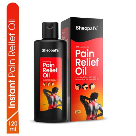 Buy Sheopal's Pain Relief Oil | pain killer oil | joint pain |Back pain | pain oil | joint care | elbow pain | neck pain | shoulder pain | best pain oil | Ayurvedic Pain Oil | knee pain oil | Ortho Care Oil | jodon ke dard ka tel - 120 ML-Purplle