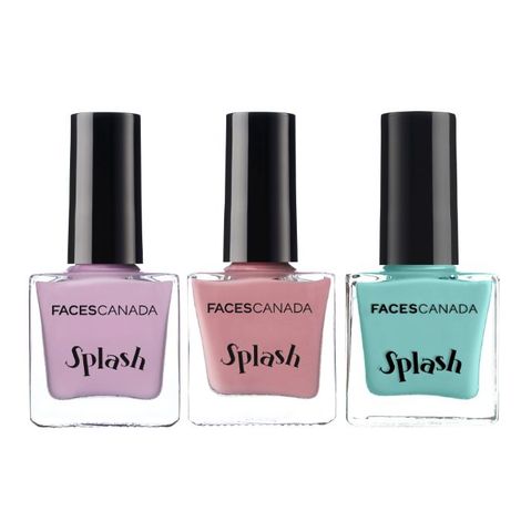 Buy Faces Canada Splash Nail Enamel Viola, Linty & Floral Dream 27 g-Purplle