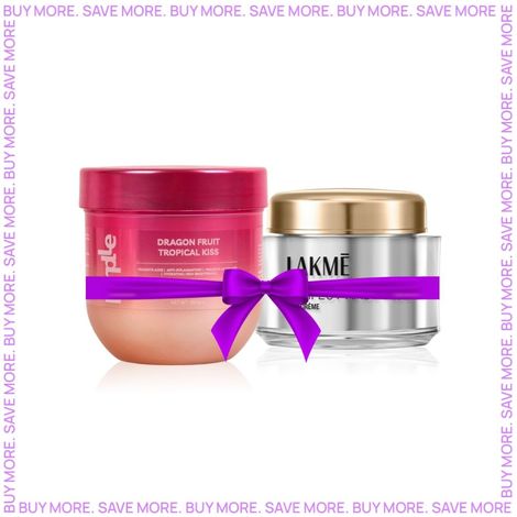 Buy Lakme Absolute Perfect Radiance Skin Brightening Day Creme 50 g + Purplle Dragon Fruit Tropical Kiss Body Yogurt | Body Moisturizer (200gm)-Purplle