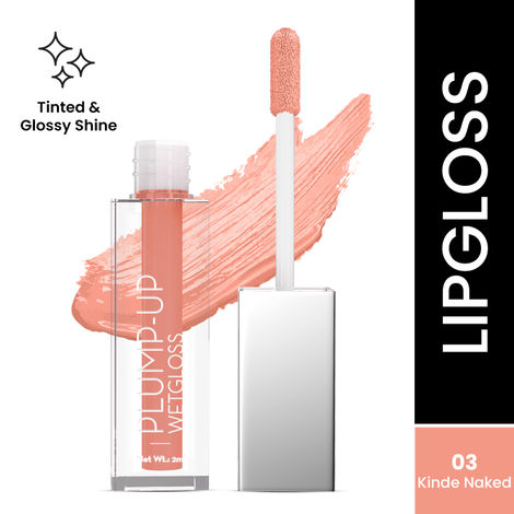 Swiss Beauty Plump-Up Wet Lip Gloss for Glossy and Fuller Lips 3-Kinde