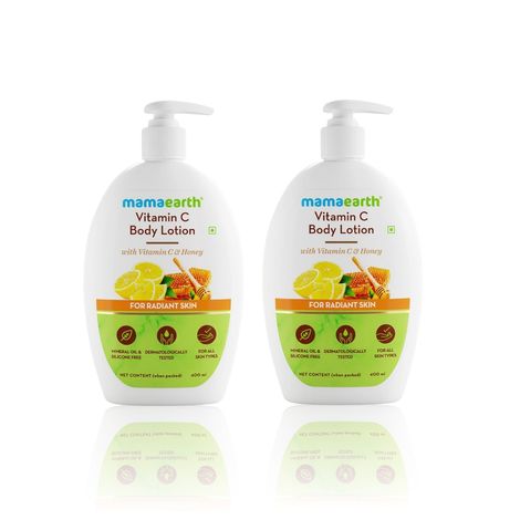 Buy Mamaearth Vitamin C Body Lotion with Vitamin C & Honey for Radiant Skin (400 ml)(Pack of 2)-Purplle