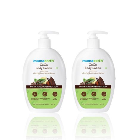 Buy Mamaearth CoCo Body Lotion With Coffee and Cocoa for Intense Moisturization (400 ml) (Packof 2)-Purplle