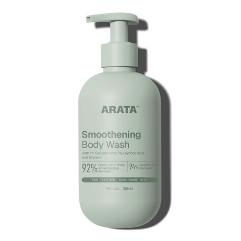 Buy Arata 1% Salicylic Acid Body Wash For Body Acne & Bumpy Skin | Exfoliates & Deep cleanses skin | For all skin types | Body Shower Gel - 300 ml-Purplle
