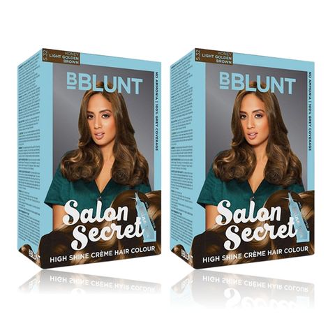 Buy BBlunt Salon Secret High Shine Creme Hair Colour - Honey Light Golden Brown - Pack of 2-Purplle