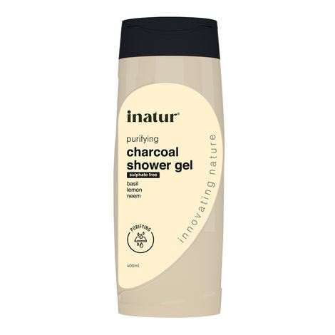 Buy Inatur Charcoal Shower Gel- 400 ml-Purplle