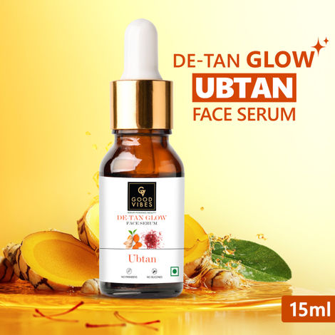 Buy Good Vibes De-Tan Glow Ubtan Face Serum (15ml)-Purplle