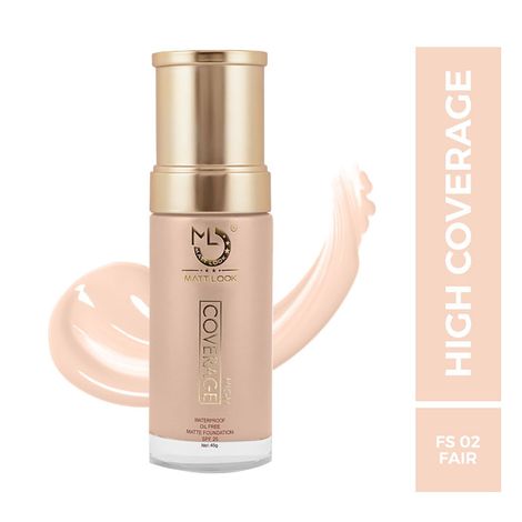 Buy Mattlook High Coverage Waterproof Oil Free Matte Foundation SPF 25, Fair (45 gm)-Purplle