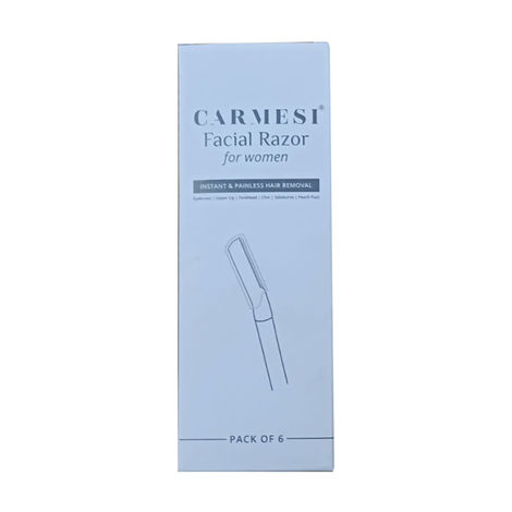Buy Carmesi Facial Razor pack of 6-Purplle