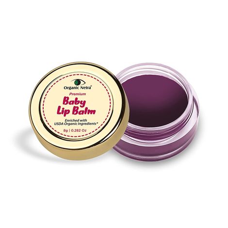 Buy Organic Netra Baby Lip Balm | Moisturizes and Heal Dry Lips | Enriched with Beetroot Extract | Natural and Organic Ingredients with No Harmful Chemicals - 8 gm (Pack of 1)-Purplle