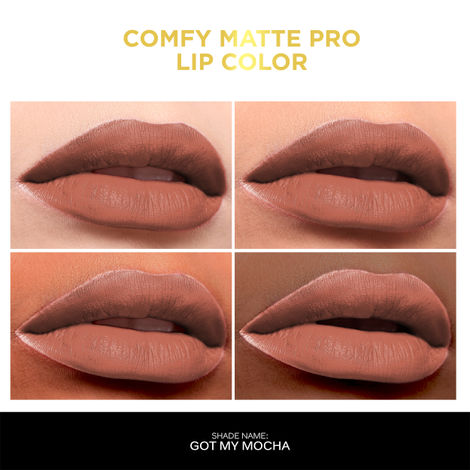FACES CANADA COMFY MATTE PRO LIP COLOR GOT MY MOCHA 17 5.5ml I 10hr stay I  Transfer-proof I Matte Finish I Almond Oil I Macadamia Oil I Nourishing I  Moisturizing I No
