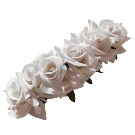 Buy LYF5STAR Bridal White Rose Artificial Flower Veni Gajra - Pack of 1-Purplle