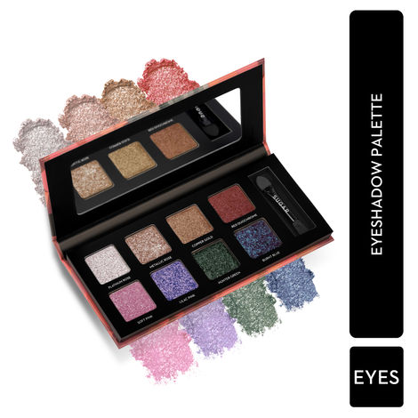 Buy SUGAR Cosmetics Blend The Rules Matte Eyeshadow Palette Powder- 08 Reflection (Galactic Glitter) - Long Lasting, Smudge Proof, Vegan & Cruelty-Free, Multicolour - 10.4 gm-Purplle