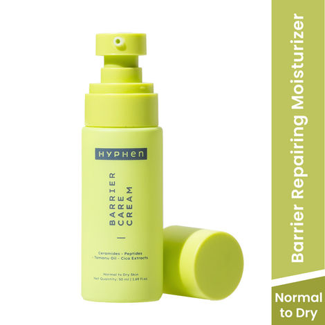 Buy Hyphen Barrier Care Cream for Normal to Dry Skin | Peptides & Ceramides Face Moisturizer that Strengthens Skin Barrier & Heals Dry Skin - 50 ml-Purplle