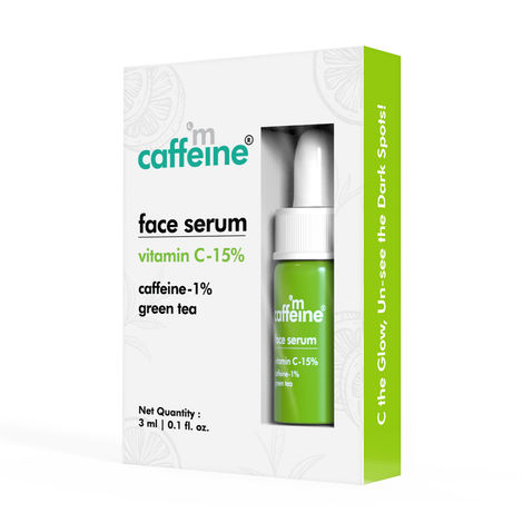Buy mCaffeine Green Tea + Vitamin C Serum 3 ml-Purplle