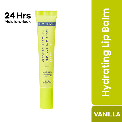 Buy Hyphen Vitamin Infused Peptide Lip Balm - Vanilla for Dry & Chapped Lips | Hydrating & Moisturizing | Smoothen Lips & Repair Moisture Barrier - 10 gm-Purplle