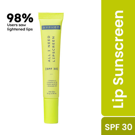 Buy Hyphen 2% Kojic Acid SPF 30 Lip Balm with Vitamin C & 1% Vitamin E for Pigmented Lips | Brightens Dark Lips | Moisturizes & Hydrates Dry Lips - 10 gm-Purplle