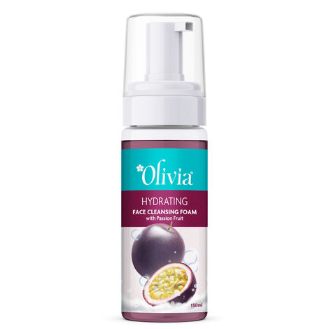 Buy Olivia Clarifying Face Cleansing Foam with Passion Fruit - 150 ml - Antioxidant Benefits, Reduces Skin Irritation, Hydrates & Rejuvenates Skin, Skin Glow-Purplle