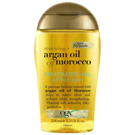 Buy OGX Hair Oil, Renewing + Argan Oil Of Morocco, Penetrating Oil, Dry and Coarse Hair Types, 100 ml-Purplle