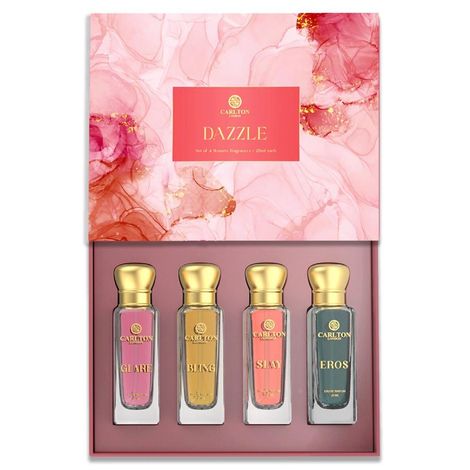 Buy Carlton London Women DAZZLE Gift Set of 4 EDP Perfume - 20ml each-Purplle