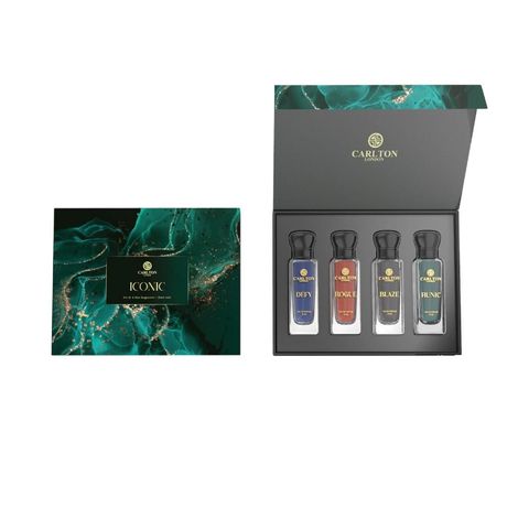 Buy Carlton London Men ICONIC Gift Set of 4 EDP Perfume - 20ml each-Purplle