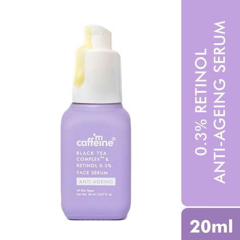 Buy mCaffeine Black Tea Complex & Retinol 0.3% Face Serum 20 ml-Purplle
