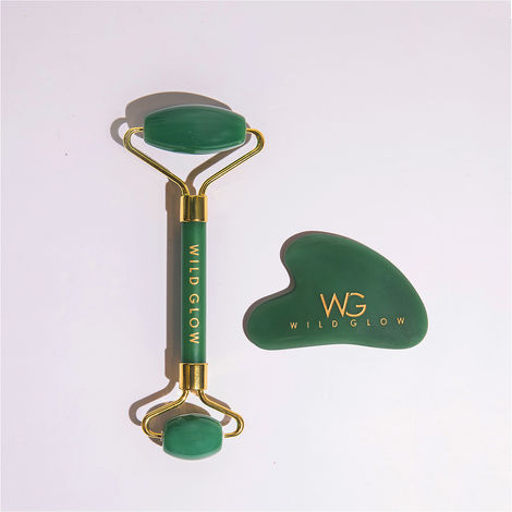 Buy WildGlow Green Jade and Gua Sha 2Pcs-Purplle