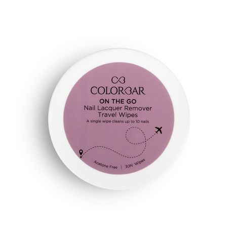 Buy Colorbar On The Go Nail Lacquer Remover Wipes Rainbow Bouquet-Purplle