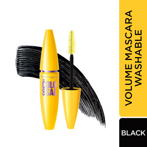 Buy Maybelline New York The Colossal Volumizing Washable Mascara, Lasts Up To 12H - Black, 10.7 ml-Purplle