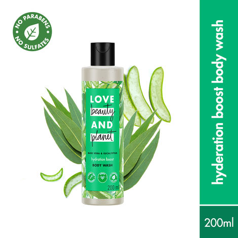 Buy Love Beauty & Planet Aloe Vera & Eucalyptus Body Wash 200ml-Purplle