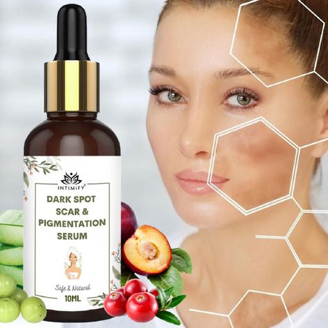 Buy Intimify Dark Spot Scar & Pigmentation Serum Remove Pigmentation Dark Spots Scars & Fine Line 10 ML-Purplle