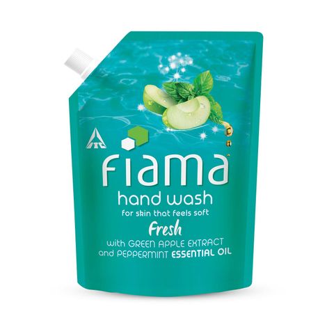 Buy Fiama Fresh Moisturising hand wash, Peppermint and Green Apple, 350 ml-Purplle