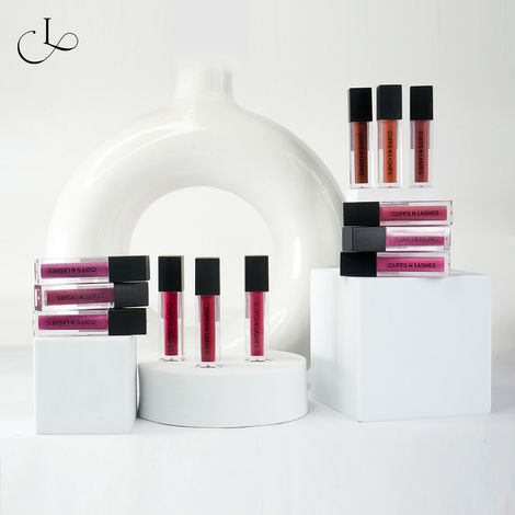 Buy Cuffs N Lashes Matte Mini Liquid Lipstick I SET OF 12 (2 ml Each)-Purplle