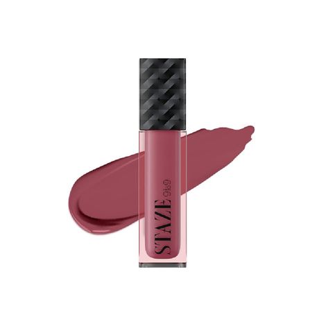 Buy Staze 9to9 Lips Don't Lie Matte + Transferproof Liquid Lipstick | 02 Pink Mood On | 4 ml-Purplle