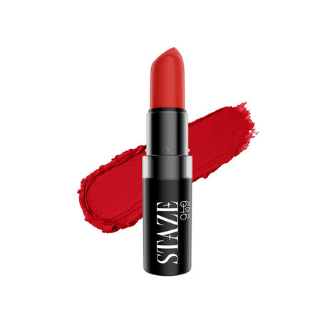 Buy Staze 9to9 Velvet Kiss Matte + Longstay Lipstick | 04 Red Set Go | 3.8 gm-Purplle